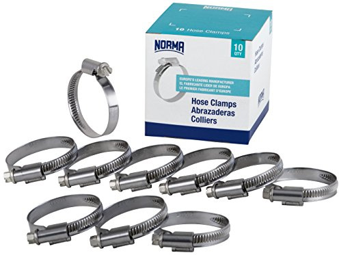 NORMA 01266704021-000-0539 Hose Clamps, 16 mm-27 mm x 9 mm W4 (Pack of 10)