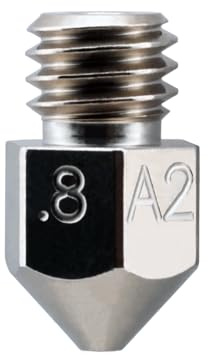 Micro Swiss MK8 Coated A2 Tool Steel Nozzle (MakerBot, CraftBot, Creality CR10, Tevo Tornado) 0.8 mm