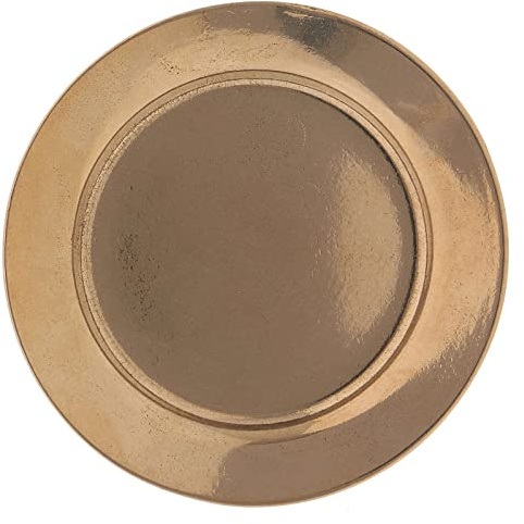 Holyart Portavelas y candeleros: Platillo portavela Simple 7 cm latón Dorado