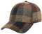 LIERYS Herringbone Check Cap Damen/Herren One Size (ca. 58-60 cm) - Aus 100% Schurwolle - Gefüttert mit Baumwolle - Größenverstellbar durch Metallschnalle - Basecap Herbst/Winter braun One Size