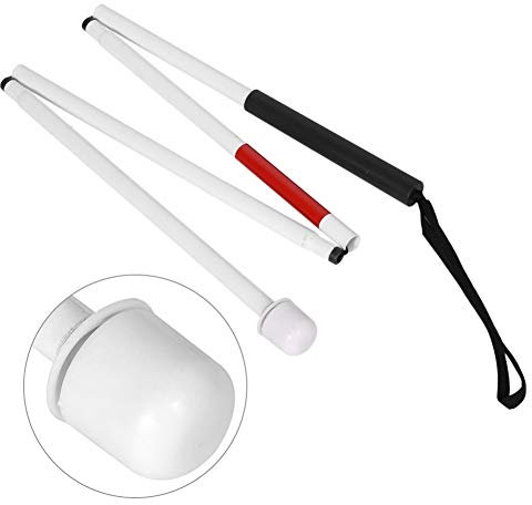 Blindenstock Mit Kugel Faltbarer Gehstock, Aluminium, 4 Abschnitte, Faltbarer Gehstock Für Jalousie, 127 Cm, 127 Cm, 4 Abschnitte, Aluminiumlegierung, Faltbarer Gehstock