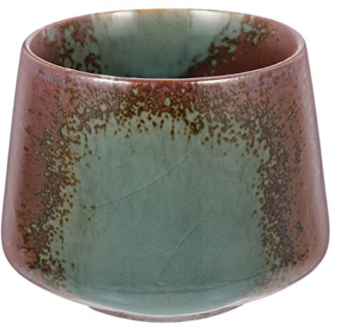 Ciieeo 1pc Vintage Ceramic Coffee Mug with Japanese-Style Lava Pattern, Multi-Function Tea Cup for Coffee, Tea, Cocoa, Restaurant and Daily Use