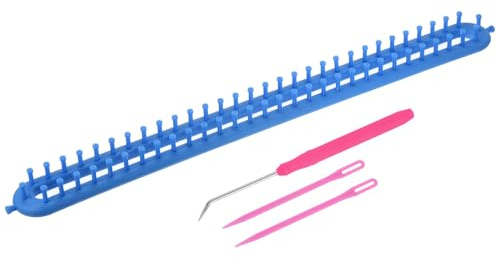 PATIKIL 62 attaches 58cm Machines À Tricoter Kit Pour Écharpe Pull Bleu