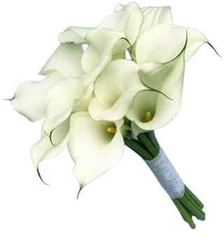 Ramo de Calas Blancas Frescas con 10 Flores en Diseño Moderno y Elegante