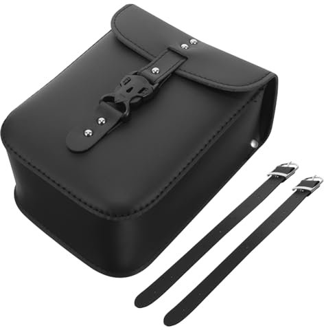 SWOOMEY Vintage Leder Satteltasche Für Motorräder Multifunktionale Hecktasche Retro Design Große Kapazität Für Werkzeuge Und Persönliche Gegenstände Und Langlebig