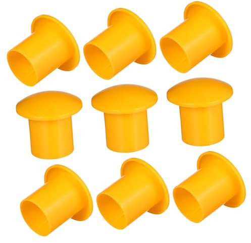 Lurrose Lot de 30 capuchons de protection en acier d'armature - En plastique - Haute visibilité - Pour chantiers d'armature