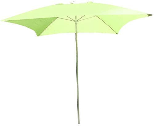 Sun Parasol Umbrella Garden Parasols Square Patio Umbrella 6.6Ft/2m, Garden Table Umbrella for Outdoor Yard, Beach Commercial Event Market, Swimming Pool, Fruit Green