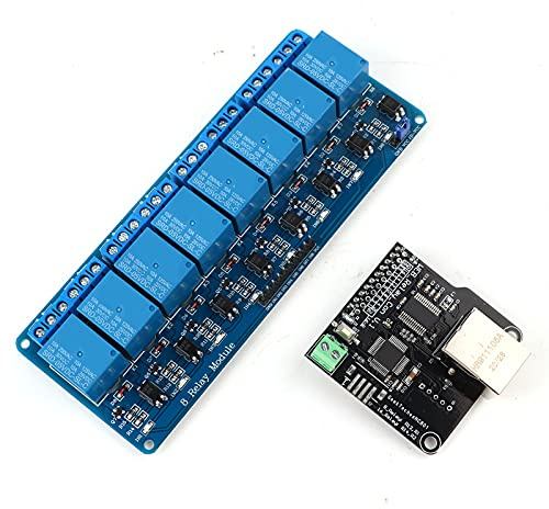 Módulo de control de Gearwell Ethernet, controlador de retransmisión de red LAN WAN, servidor web RJ45 de 8 canales, módulo de conmutación remota, para automatización industrial y