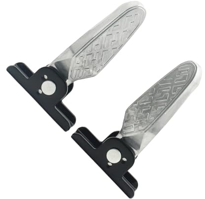 Zkydhbd Pedales plegables antideslizantes para bicicleta eléctrica. Cuenta con materiales de alta elasticidad que reducen la fatiga y mejoran la conducción. Pedales plegables cómodos para bicicleta