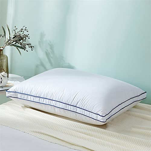LPYHDWO Pillow Down Neck Pillows for Sleeping Bed Cotton Shell with 3 Layer Filling Soft and Fluffy