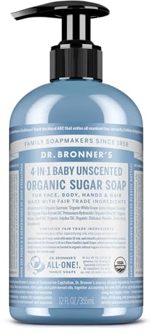 Dr Bronner'S | Pump Soap - Unscented | 1 x 355ml