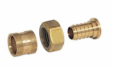 COMAP Raccord PER à glissement - Droit à écrou tournant - Diamètre ⌀12x1,1 mm - Femelle 1/2 (15x21) - Pexy pour Tubes PER - 4261