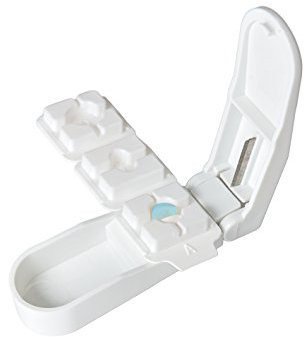 Tablettenteiler Tablettenschneider Pillenteiler für 12 verschiedene Tablettenformen