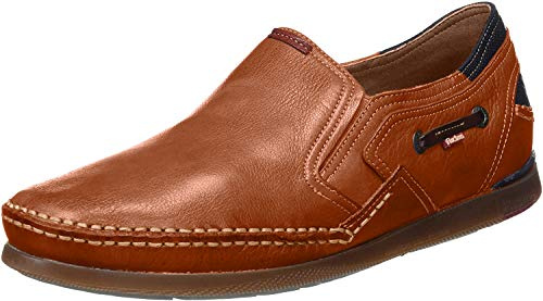 Fluchos 9883 Tornado Mariner Mocasin Hombre de la Talla 39 en Color Cuero_Marino