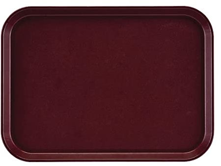 Cambro DS518 EpicTread Plateau antidérapant rectangulaire en fibre de verre Bordeaux foncé 415 x 305 mm