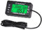 Runleader Horas de mantenimiento digital Tacómetro, reloj y pantalla de retroiluminación, batería reemplazable para tractor de jardín, compresor, soplador de hojas, jetski, ATV, motor(058B, BK)