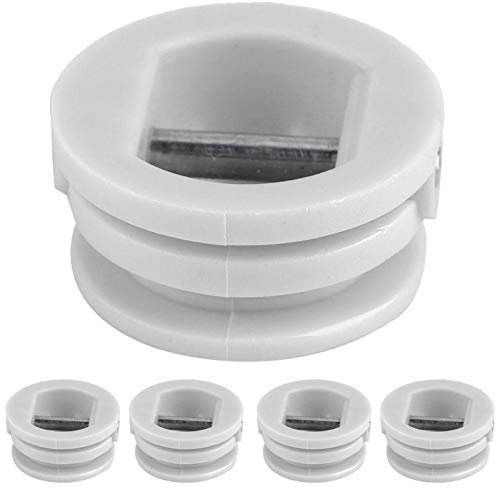 Surfing Leash Plug - 5 Stück 2,5 cm Surfing Surfboard Beinseil Leine Plug Kayak Zubehör Ausrüstung für Outdoor Surf Board(Weiß)