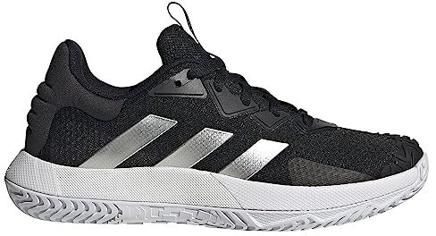 adidas Women's Solematch Control W Shoes-Low (Non Football), Core Black Silver Met FTWR White, 6.5 UK