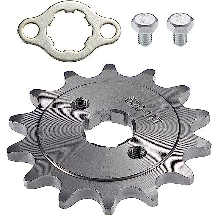 QUARKZMAN 520 Stile 14T Denti 20mm ID Motore Anteriore Pignone Set per Moto