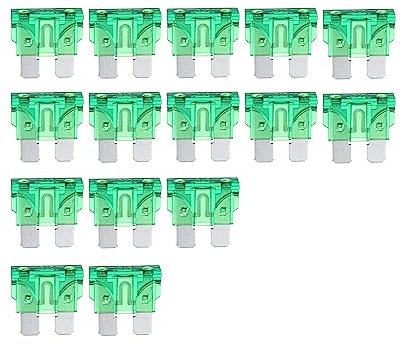 A ABSOPRO Auto Lama Stile Fusibili 30A Fusibile | Corto Circuito Protezione 15pz