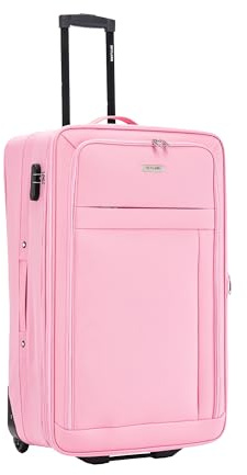 29 Large Suitcase Super Lightweight Luggage Combination Lock 20% Expandable 2 Wheel Soft Shell Check in Luggage for 23kg