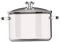 Glass Pots For Cooking On Stove, Clear Glass Simmer Pot 3.5L Large Cookware Stove Top Safe Borosilicate Saucepan with Double Ear Anti-Scald Handles and Stainless Steel Lid Handle Glass Pots