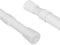Curtain Poles Telescopic Tension Curtain Rail No Drill Adjustable Tension Rod Shower Rail Curtain Pole for Kitchen Cupboard Bathroom Window (White, 84-150cm)