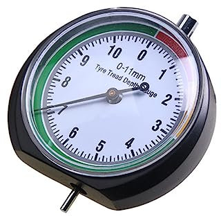 SOLUSTRE Medidor de Profundidad de Neumáticos Portátil de Metal Sonda para Medición Precisa Banda de Rodadura, Herramienta Práctica para Automóviles y Motocicletas