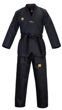 Taekwondo Gi Set DobokTaekwondo Standard Uniform TKD Kostym med bälte