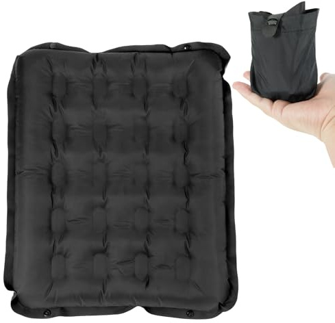 Cojín de asiento inflable para estadio, cojín de asiento inflable para camping, para exteriores, resistente al agua, ultraligero, cojín de viaje, plegable, para avión, cojín inflable para viajes