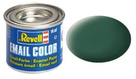 Revell No. 39, 14ml Matt Dark Green Enamel Paint