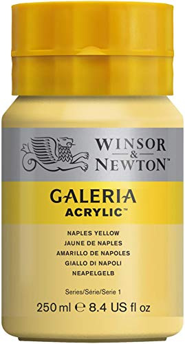 Winsor & Newton Series 1 250ml Bottle Galeria Acrylic Colour with Nozzle Cap - Naples Yellow