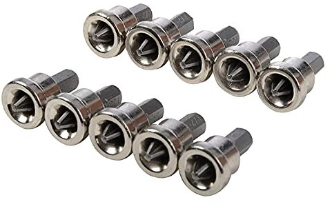 Dapetz ® Drywall Magnetic Locating Screwdriver Bit PH2 Plasterboard Screw Dimpler Bits Hex Shank with Depth Stop Chrome Vanadium Steel Pack of 10
