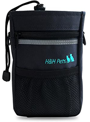 H&H Pets Dog Treat Pouch with Shoulder Strap, Waste Bag Dispenser, Dog Treat Pouch, Training Accessories