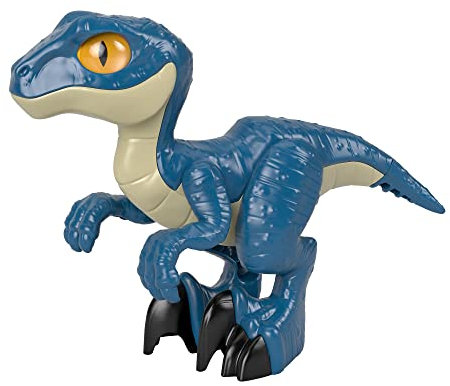Fisher-Price Imaginext GWP07 - Jurassic World 3 XL Dino Raptor, extragroße Dinosaurierfigur für Vorschulkinder, Dinosaurier Spielzeug von 3 bis 8 Jahren
