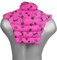 Nackenhörnchen HWS - Nacken + Schultern + Rücken - Katzen-pink - Leinsamenkissen - Nackenkissen Wärmekissen - Nacken-Wärmekissen für Mikrowelle und Backofen