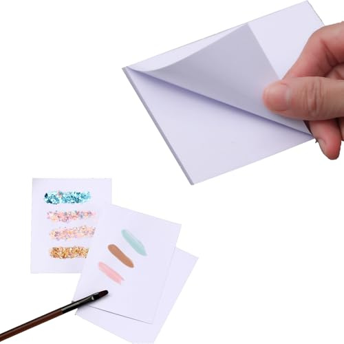 Agatige Papier de Mélange de Vernis à Ongles, Papier de Palette de Vernis Gel Portable Palette Ongles Nail Art pour Novice d'artiste D'ongle