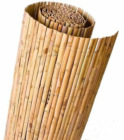 IBEROGARDEN | Cañizo Nacional de Media caña Rustico | Ocultación 85% | Caña en Rollos de 5 Metros | Ideal para vallados y pergola | resitente a la interperie