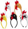 HOMOCONO 5 Stück Küken Haarbänder 3D Maskerade Huhn Haar Hoop Tier Küken Kopf Dekoration Huhn Haarband für Cosplay Party Karneval