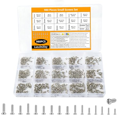 980 PzViti M1 M1.2 M1.4 M1.6 M1.7, Viti per PC | Viti per ComputerViti a testa tonda Crociata per riparazione di laptop, PC e hard disk