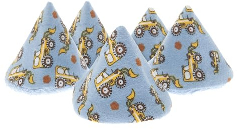 Beba Bean - Pee Pee Teepee for Baby Boy - Reusable & Washable Pee Shield for Diaper Changing - Baby Shower Gifts for Boys - Digger Cotton Cloth - Laundry Bag - Set of 5 Covers
