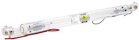 TEN-HIGH 50W CO2 Laser Tube 800mm D50mm, Wires Preconnected with Coating, for Laser Cutter Laser Engraving Cutting Machine