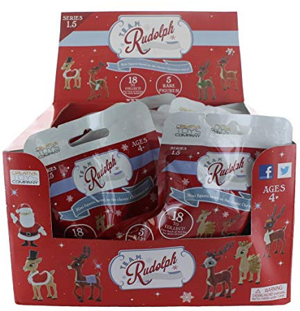 TEAM Rudolph REIN3 Rudolph The Red-Nosed Reindeer Mini Figure – Series 1.5-18 Piece CDU