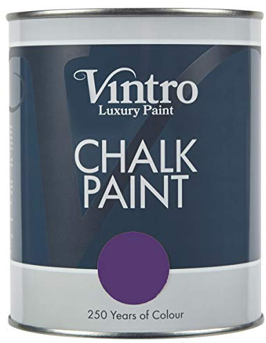 Vintro | Chalk Paint | Furniture Paint | Shabby Chic | Upcycle | Decorate | Ultra Matt Finish | 1 Litre (Royal Purple)