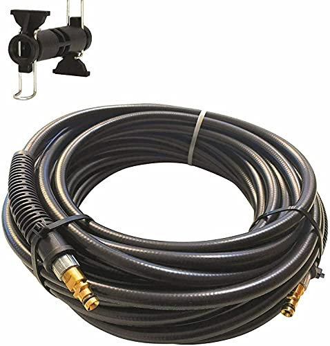 Hochdruckschlauch für Kärcher Hochdruckreiniger K2 bis K7 Home & Garden ab Baujahr 2009 mit Click Quick Connect Stecksystem wie 2.641-721.0 mit beidseitigem Quick Click (25m & Schlauchverbinder)