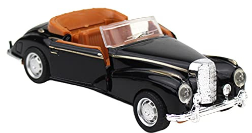 TOYANDONA Vintage Retro Diecast Vehicle Classic Car Figurine Collectible for Kids Adults Gift Car Lover Present Black