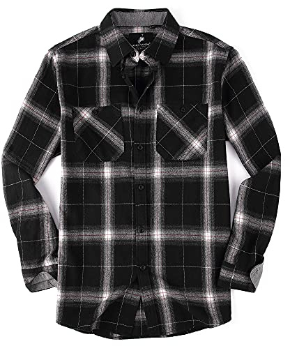 Alex Vando herrskjorta rynkfri normal passform 4-vägs stretch button-down-skjortor