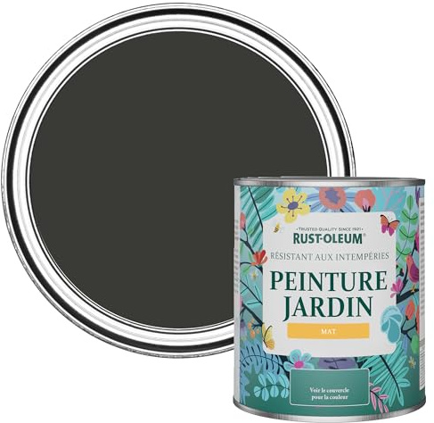Rust-Oleum Black Mould Resistant Garden Paint in Matt Finish - Dark Magic 750ML (SHDRCT851)