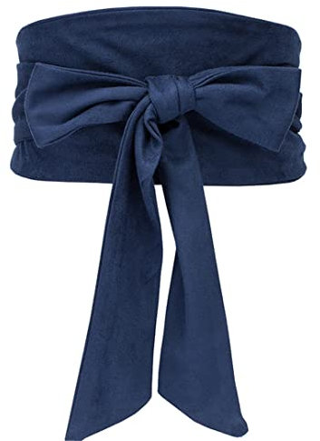 Wildleder-Taillengürtel, breites Korsett, Cinch-Kleid, Gürtel, Kummerbund, Schleife, zum Selbstbinden