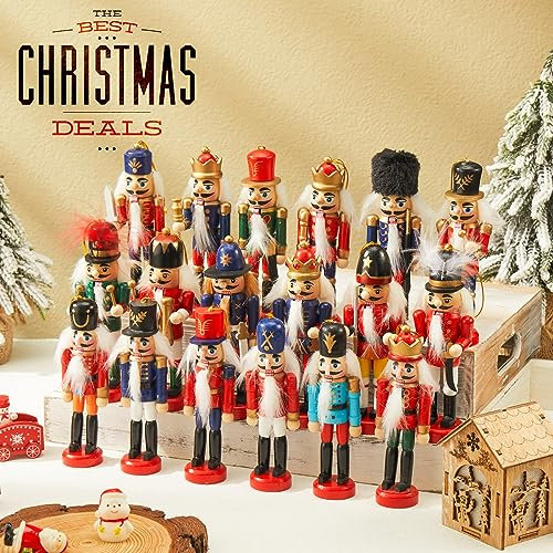 Liliful Christmas Nutcracker Ornament 18 Wooden Hanging Tree Decor, Classic